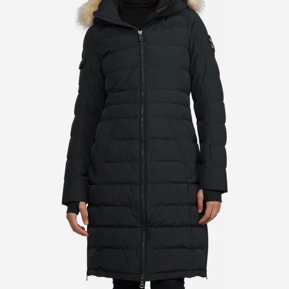 Pajar Black Long Puffer Coat - Picture 11 of 11